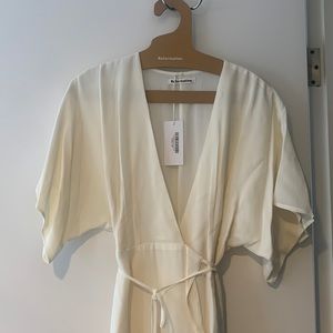 Reformation Karen dress in ivory XS
